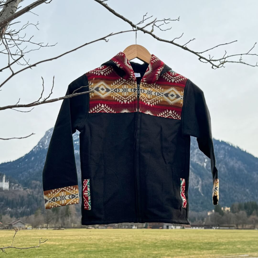 Alpakajacke Inkadesign für Kinder